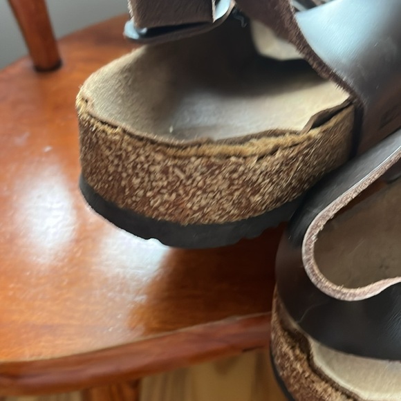 Birkenstock Men’s Brown Sandals Size 44 - Picture 7 of 12